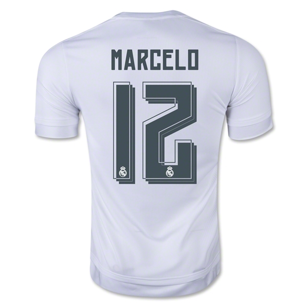 Real Madrid 2015-16 MARCELO #12 Home Soccer Jersey